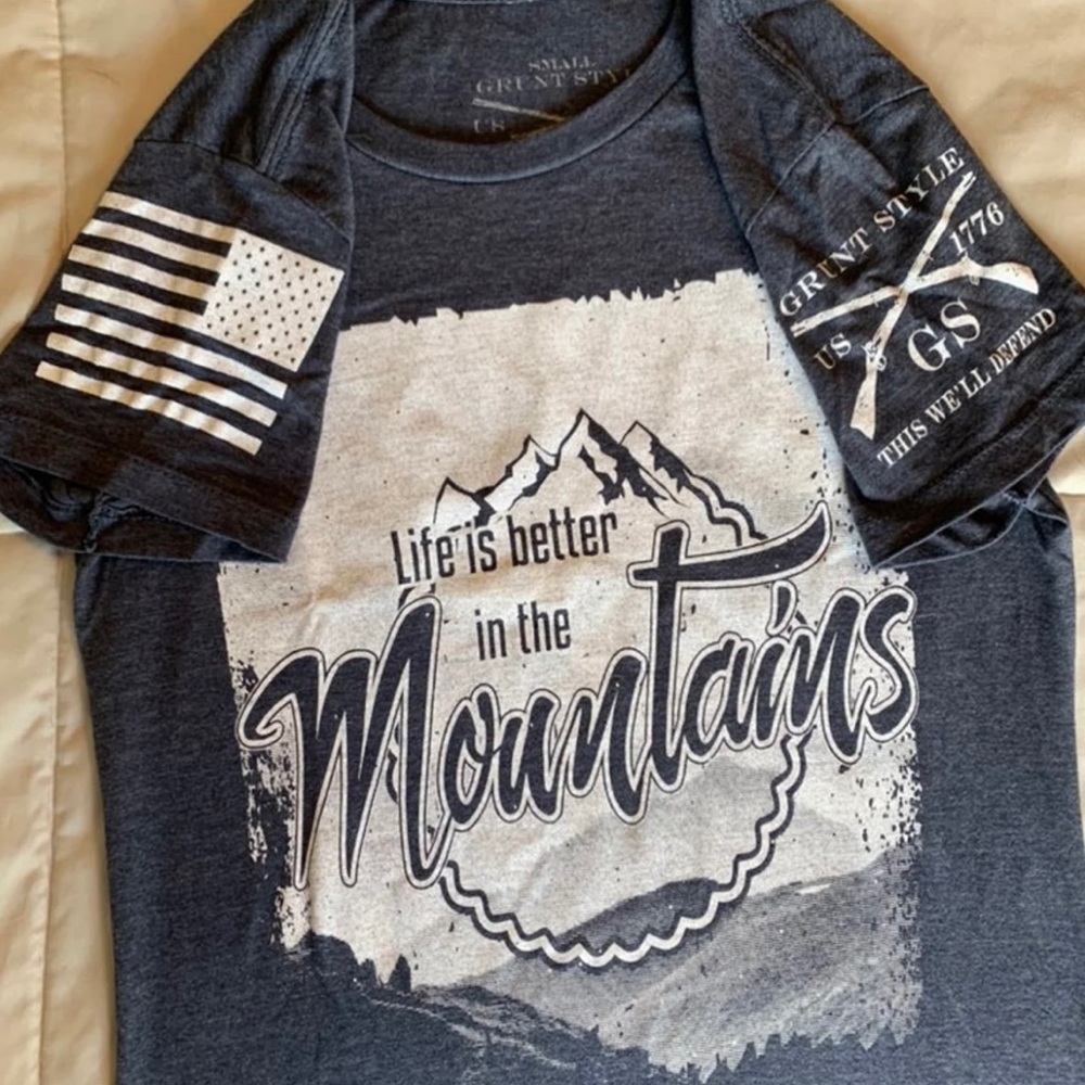 ISO grunt style “life is better in the mts” sm/med